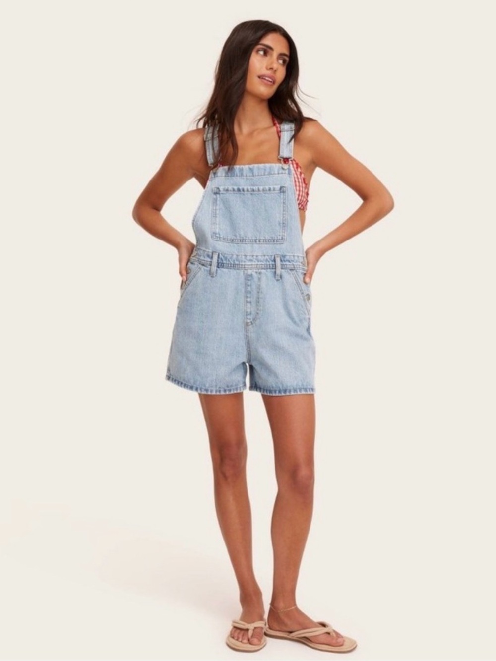Parke x Target Denim Short Overalls